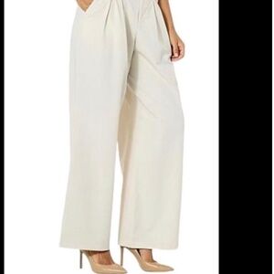 Kathy Ireland Wide-Leg Pleated Trousers Size 6